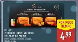 ALDI SPECIAL Minipanettones variados rellenos de crema oferta