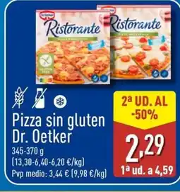 ALDI DR OETKER Pizza sin gluten oferta