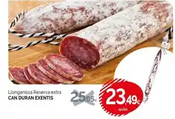 Condis CAN DURAN EXENTIS Llonganissa Reserva extra oferta