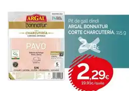 Condis ARGAL BONNATUR CORTE CHARCUTERÍA Pit de gall dindi oferta