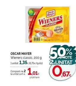 Condis OSCAR MAYER Wieners classic oferta