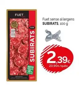 Condis SUBIRATS Fuet sense al·lergens oferta