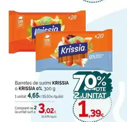 Condis KRISSIA Barretes de surimi oferta