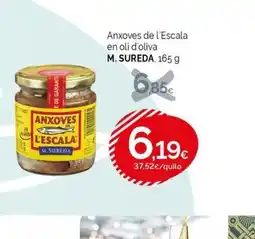 Condis M.SUREDA Anxoves de l'Escala en oli d'oliva oferta