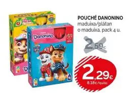 Condis POUCHÉ DANONINO maduixa/platan o maduixa oferta