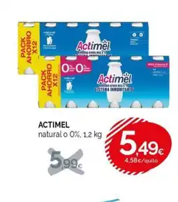 Condis ACTIMEL natural o 0% oferta