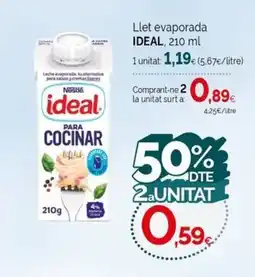Condis IDEAL Llet evaporada oferta