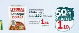 Condis LITORAL Llenties Riojana oferta