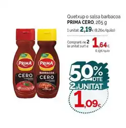 Condis PRIMA CEROQuetxup o salsa barbacoa oferta