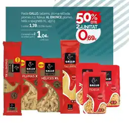 Condis GALLO Pasta, tallarins, ploma ratllada, plomes n.3, fideuà, oferta
