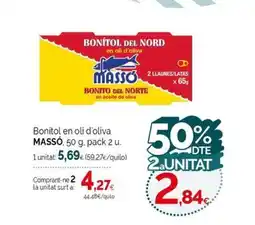 Condis MASSÓ Bonitol en oli d'oliva oferta