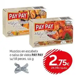 Condis PAY PAY Musclos en escabetx o salsa de vieira oferta