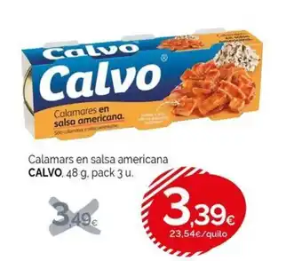 Condis CALVO Calamars en salsa americana oferta