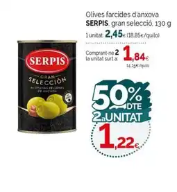 Condis SERPIS Olives farcides d'anxova, gran selecció oferta