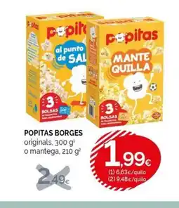 Condis POPITAS BORGES originals, o mantega oferta