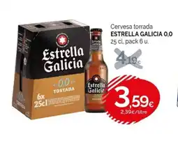 Condis ESTRELLA GALICIA O,O Cervesa torrada oferta