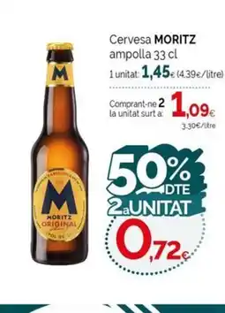 Condis MORITZ Cervesa ampolla oferta