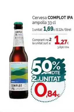 Condis COMPLOT IPA Cervesa ampolla oferta