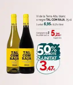 Condis TAL COM RAJA Vi de la Terra Alta, blanc o negre oferta