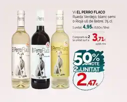 Condis EL PERRO FLACO Vi Rueda Verdejo, blanc semi o Rioja ull de llebre oferta