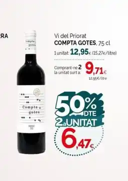 Condis COMPTA GOTES Vi del Priorat oferta