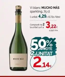 Condis MUCHO MÁS Vi blanc sparkling oferta