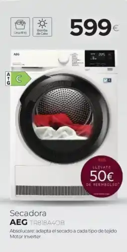 Tien 21 AEG Secadora TR818A40B oferta