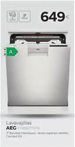 Tien 21 AEG Lavavajillas FFB76717PM oferta