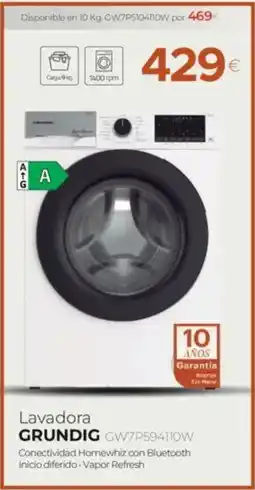 Tien 21 GRUNDIG Lavadora GW7P594110W oferta