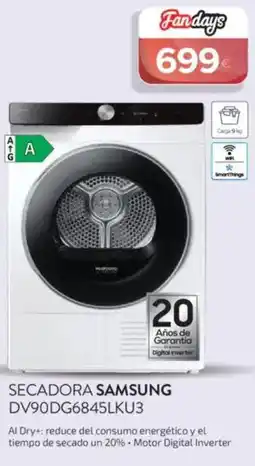Tien 21 SAMSUNG Secadora dv90dg6845lku3 oferta
