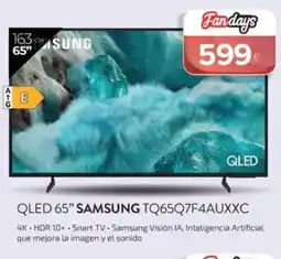Tien 21 SAMSUNG Qled 65” tq65q7f4auxxc oferta