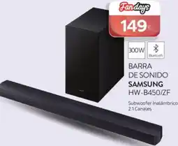 Tien 21 SAMSUNG Barra de sonido hw-b450/zf oferta