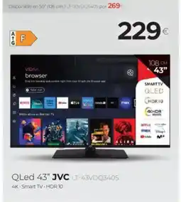 Tien 21 JVC Qled 43" lt-43vdq340s oferta