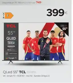 Tien 21 TCL QLed 55" 55P89K oferta