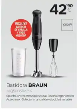 Tien 21 BRAUN Batidora MQ50051MBK oferta
