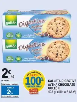 E.Leclerc Gullón - galleta digestive avena chocolate oferta