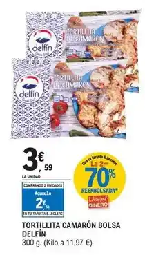 E.Leclerc Delfín - tortillita camarón bolsa oferta