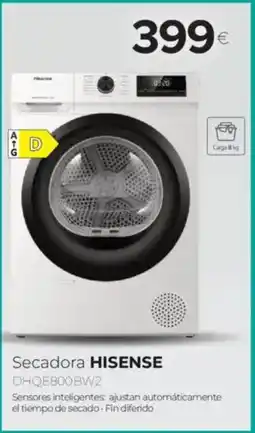 Tien 21 HISENSE Secadora DHQE800BW2 oferta