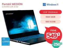 Mi electro MEDION Portátil crawler e50 oferta