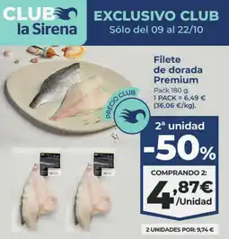La Sirena Filete de dorada Premium oferta