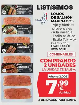La Sirena Lomos de salmon marinados oferta