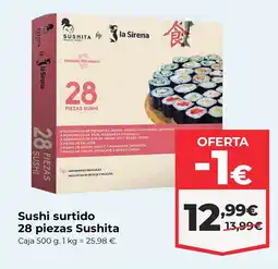 La Sirena Sushi surtido 28 piezas Sushita oferta