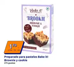 Action Preparado para pasteles Bake it! Brownie y cookie oferta