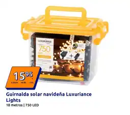 Action Guirnalda solar navideña Luxuriance Lights oferta