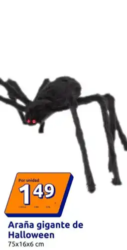 Action Araña gigante de Halloween 75x16x6 cm oferta