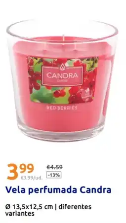 Action CANDRA Vela perfumada oferta