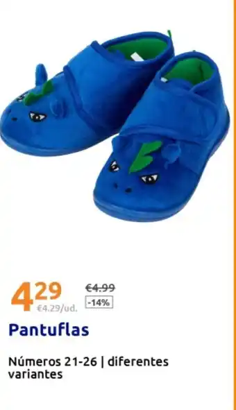 Action Pantuflas oferta