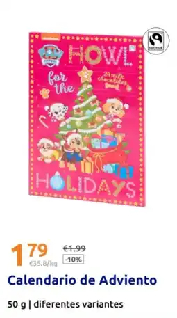 Action Calendario de Adviento oferta