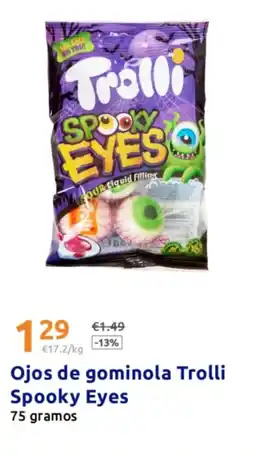 Action TROLLI Ojos de gominola Spooky Eyes oferta