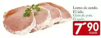 Supermercados Bip Bip Lomo de cerdo oferta